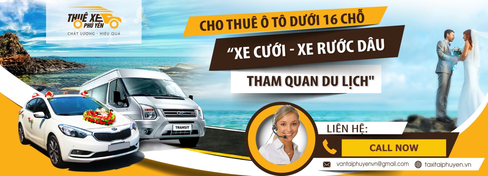 cho thuê xe tham quan du lịch ở Phú Yên